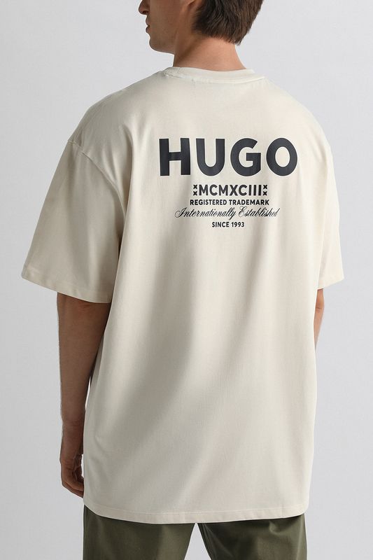 Футболка хлопковая с логотипом HUGO BLUE