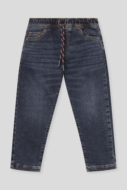 Джинсы на эластичном поясе с эффектом потертости Republic of Denim
