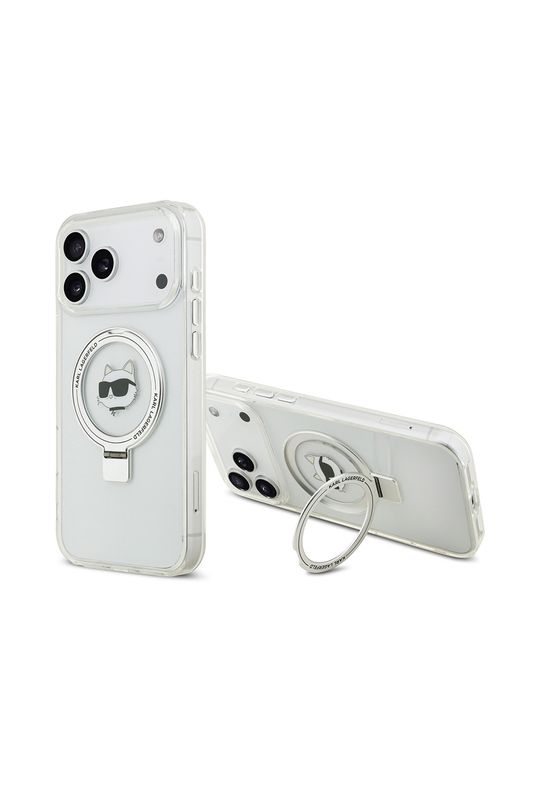 Чехол для iPhone 17 Pro с кольцом-подставкой MagSafe Karl Lagerfeld