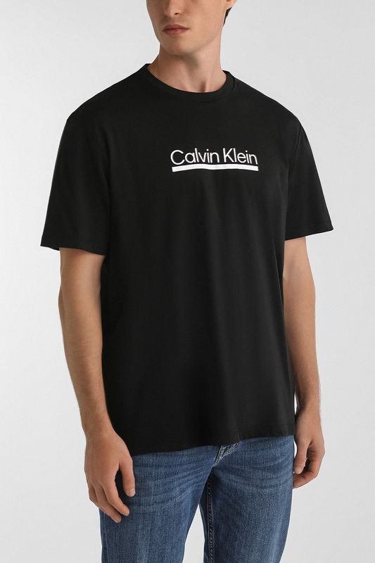 Футболка хлопковая с логотипом Calvin Klein