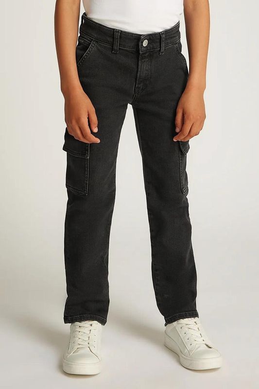Джинсы с карманами прямого кроя Calvin Klein Jeans