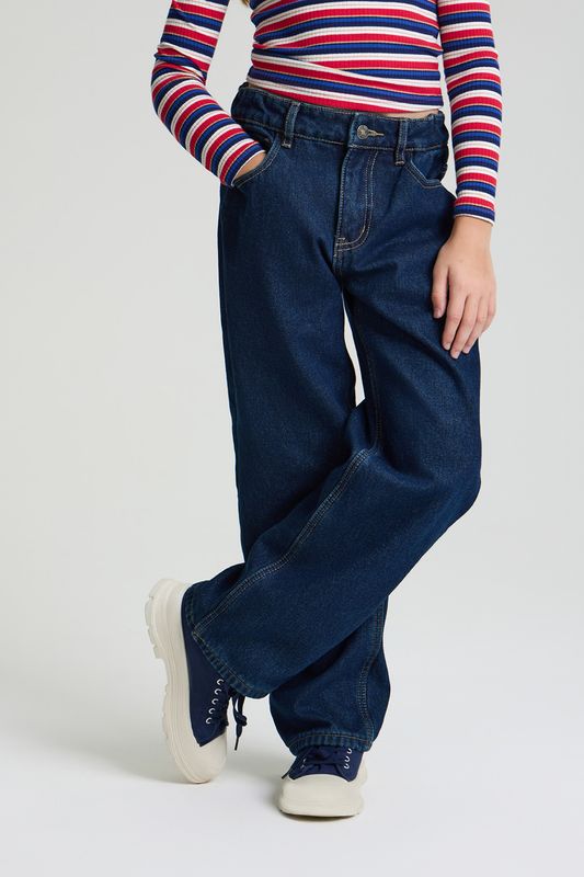 Джинсы однотонные SMENA