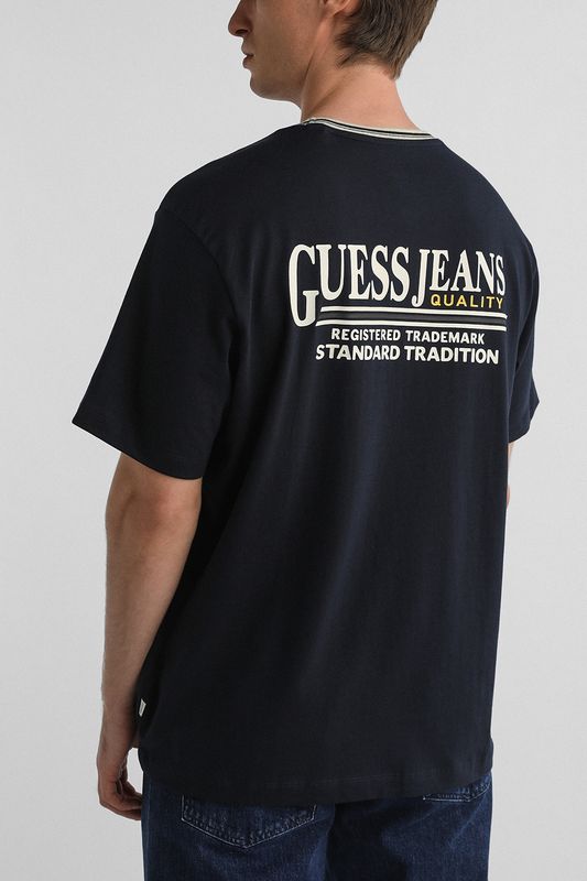 Футболка хлопковая с логотипом Guess Jeans