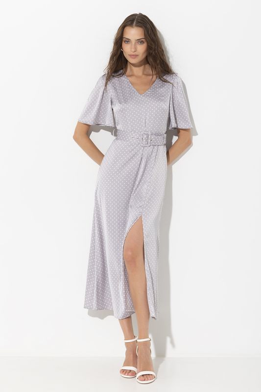Платье приталенного кроя с поясом Vittoria Vicci
