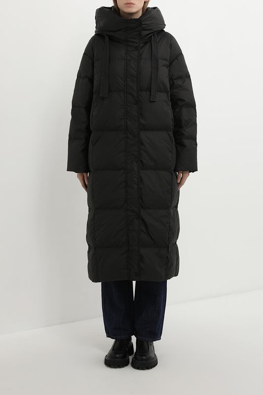 Пальто утепленное с капюшоном ELEGANZZA