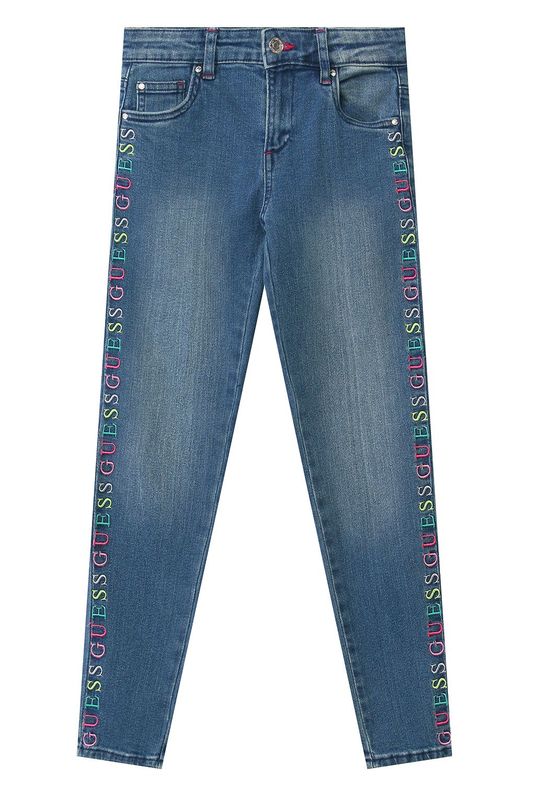 Джинсы скинни с вышивкой Guess