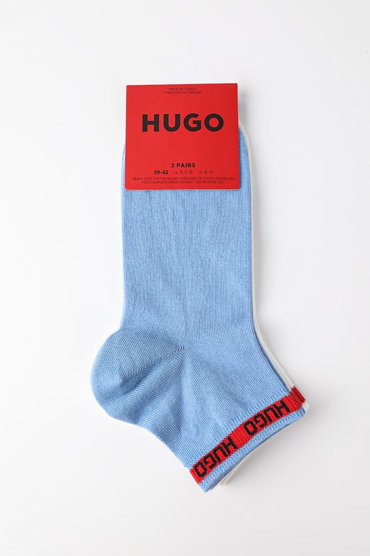 Набор из 2 пар хлопковых укороченных носков HUGO