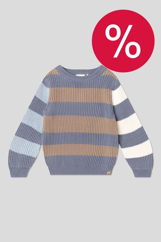 Джемпер хлопковый в полоску Minymo