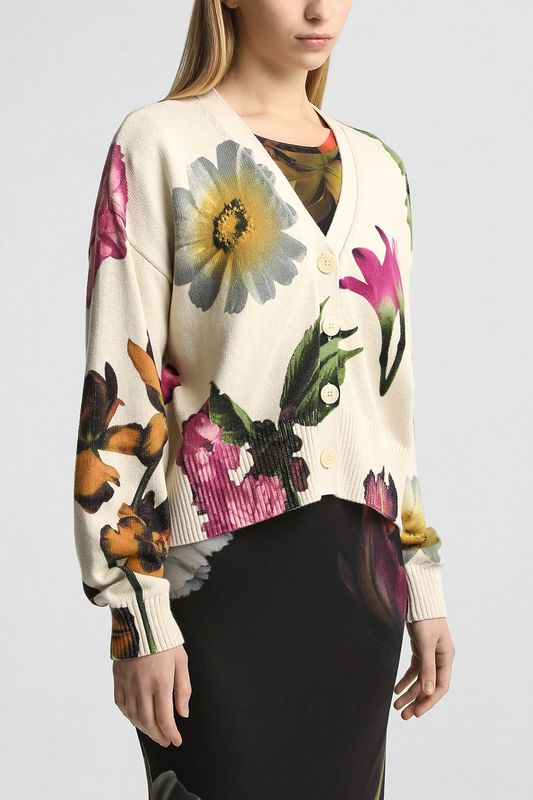 Кардиган хлопковый с принтом Desigual