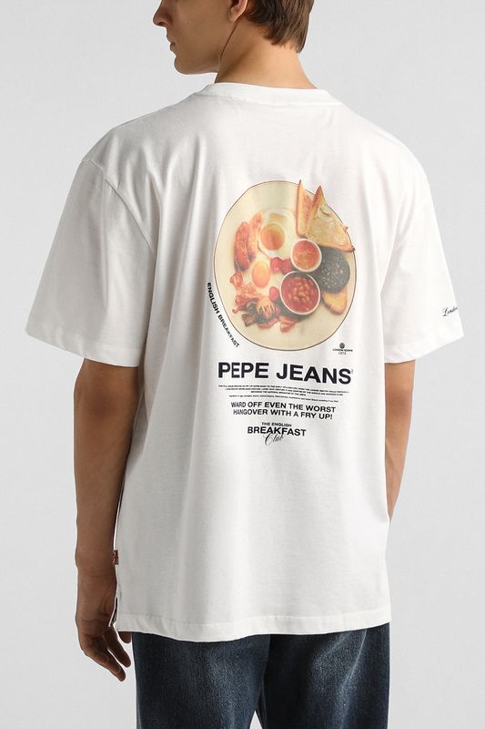 Футболка хлопковая с принтом PEPE JEANS