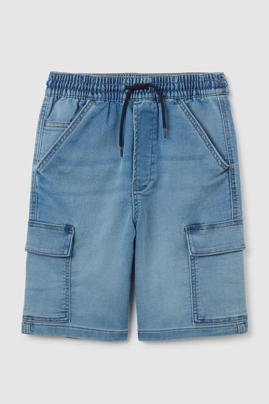 Шорты хлопковые на кулиске с карманами Republic of Denim