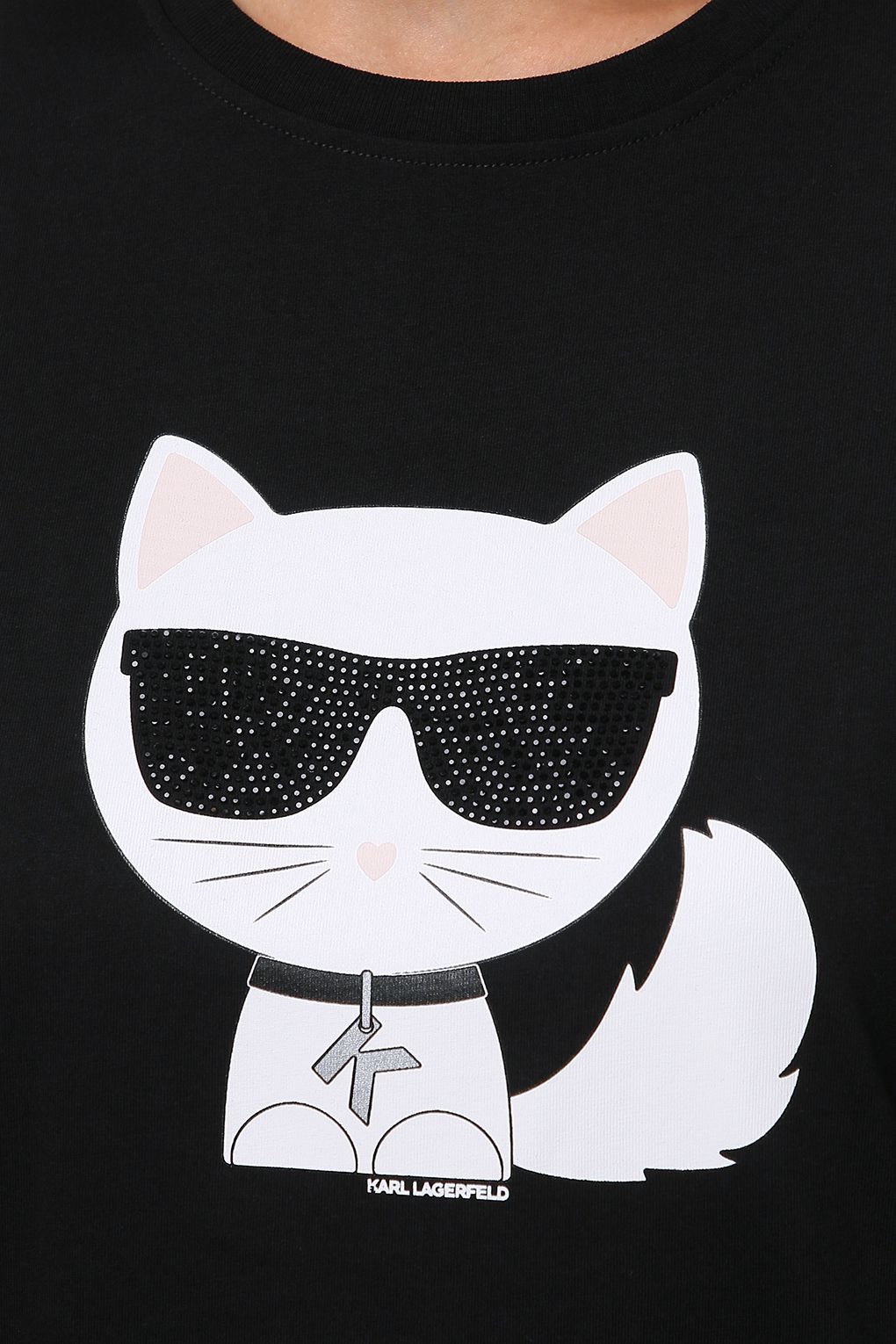 Karl Lagerfeld Хлопковая футболка Karl Ikonik Karl Lagerfeld Хлопковая футболка Karl Ikonik