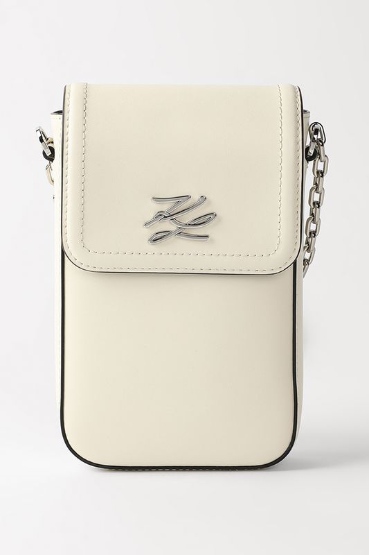 Сумка кросс-боди кожаная Autograph Karl Lagerfeld