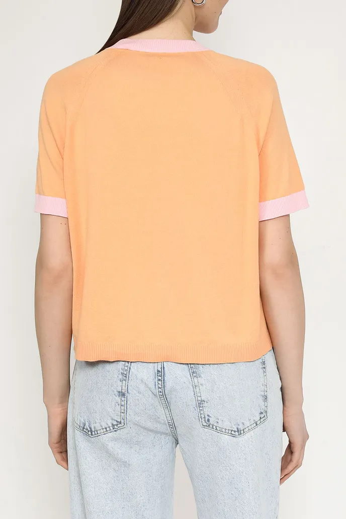 Джемпер хлопковый с коротким рукавом Esprit Casual - цена 4940 ₽ купить ...