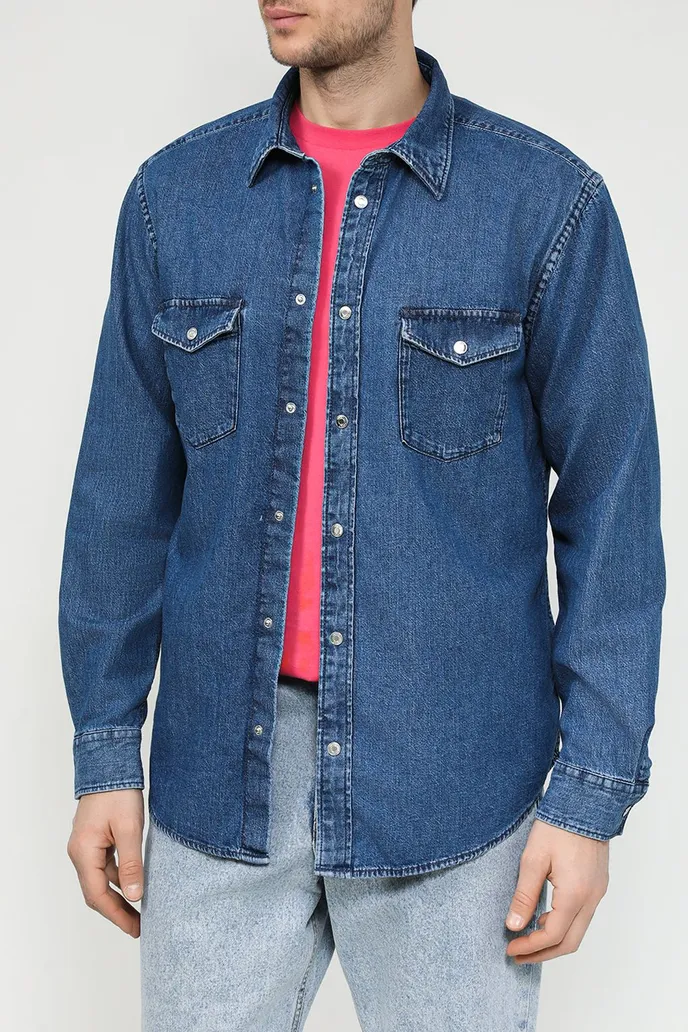 Рубашка джинсовая с карманами Esprit Casual - цена 5490 ₽ купить в ...