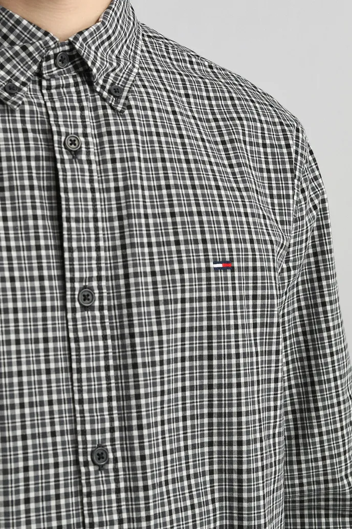 Рубашка хлопковая Tommy Jeans - цена 8390 ₽ купить в интернет-магазине ...