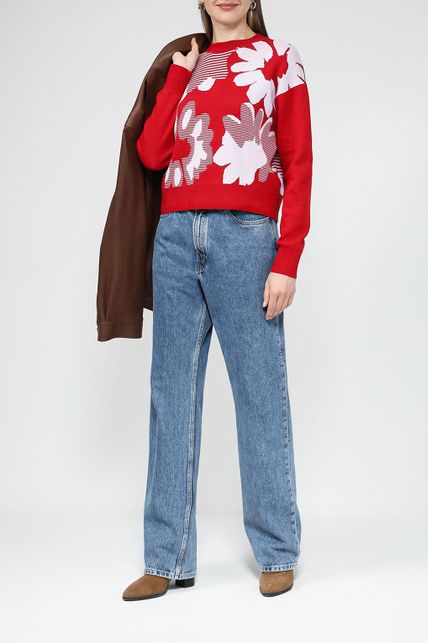 Джемпер хлопковый с принтом Esprit Casual - цена 6290 ₽ купить в ...