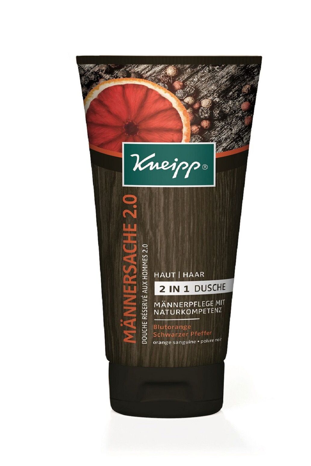 Шампунь и гель для душа красным апельсином и черным перцем KNEIPP